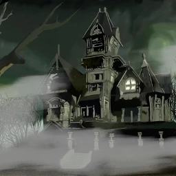 wdphauntedhouse haunted halloween house mist